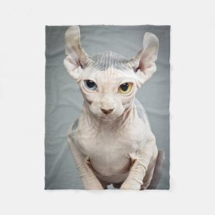 Elf-Sphinx-Katzen-Fotografie Fleecedecke