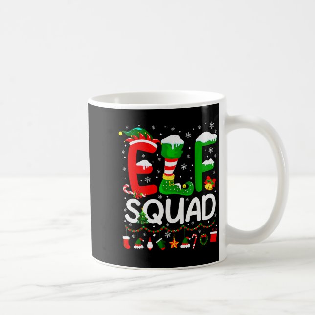 Elf Squad Christmas Family Matching Xmas Elf Pajam Kaffeetasse (Rechts)