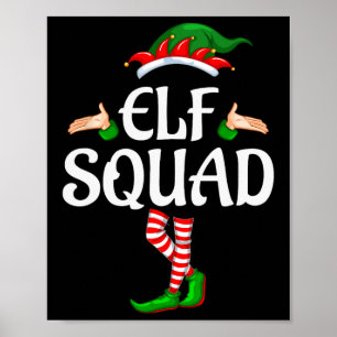 Elf Squad Familie Matching Group Weihnachten 1 Poster