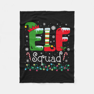 Elf Squad Funny Elf Familie Weihnachten Matching P Fleecedecke