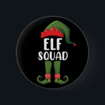 Elf Squad Funny Familie passt Weihnachten Button<br><div class="desc">Elf Squad Funny Familie passt Weihnachten</div>