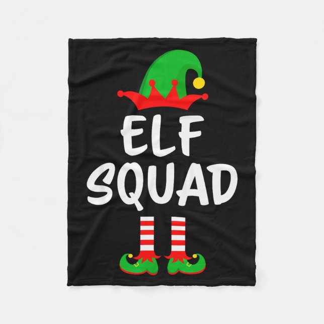 Elf Squad Matching Family Christmas  Fleecedecke (Vorderseite)