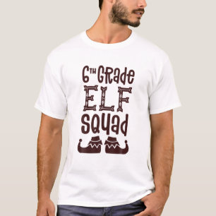 Elf Squad Matching Lehrer Weihnachtsfest T-Shirt