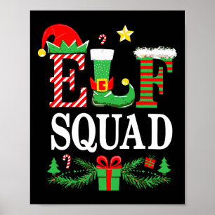 Elf Squad Shirt Kinder Erwachsene Männer Weihnacht Poster