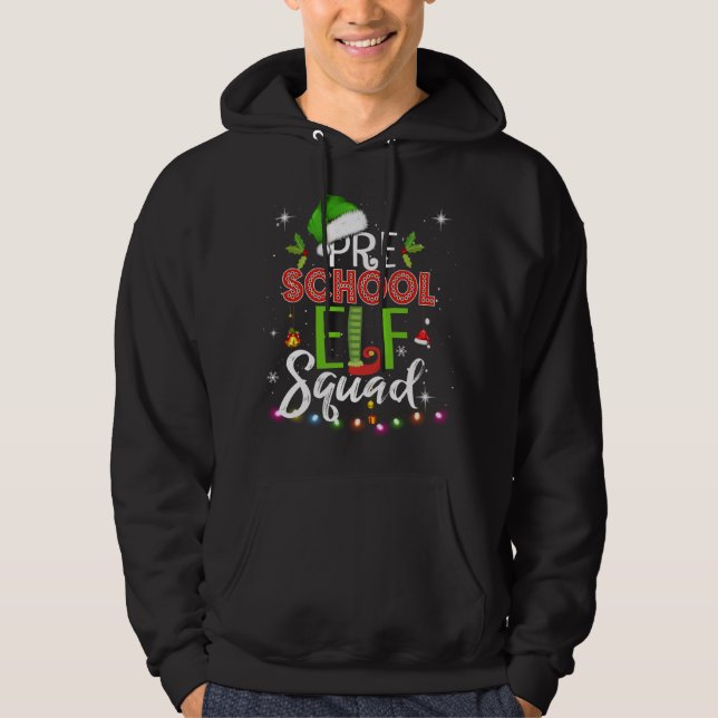 Elf Squad Vorschulweihnachtslehrer Top (Vorderseite)