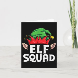 Elf Squad Weihnachtselfen Familie Matching Py Karte