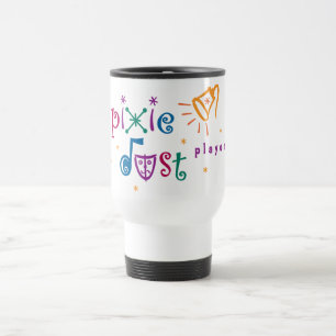 Elf-Staub-Spieler-weiße Reise-Tasse Reisebecher