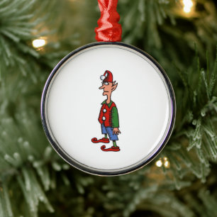Elf steht still Premium-Ornament Ornament Aus Metall