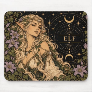Elf, Sternen-Tarot-Kunst Mousepad