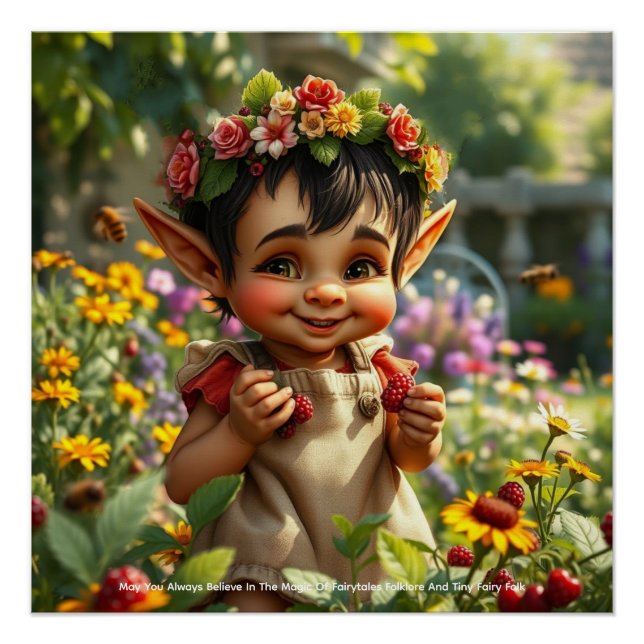 Elf Strawberry Poster (Vorderseite)