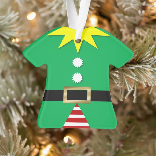 Elf Suit Ornement personnalisé (Arbre)