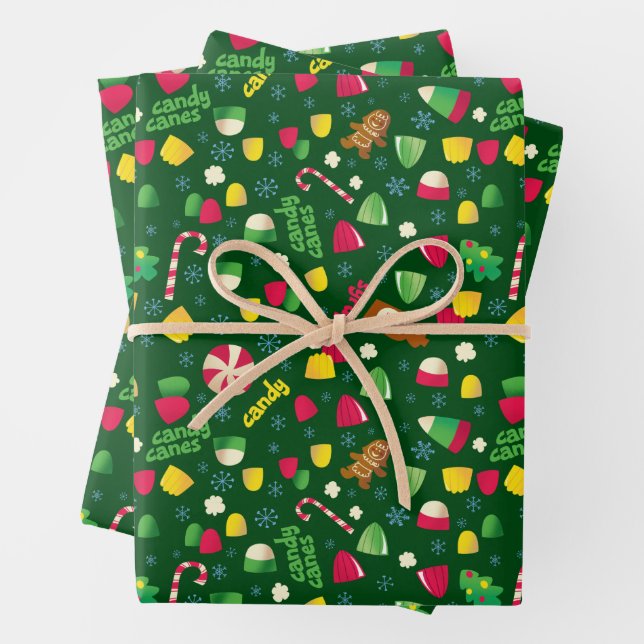 Elf the Movie Candy Pattern Geschenkpapier Set (Beispiel)