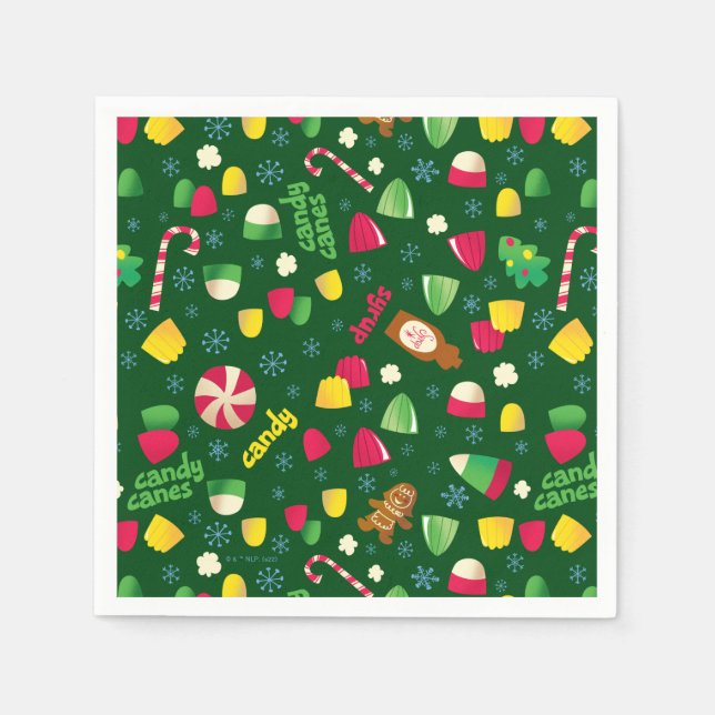 Elf the Movie Candy Pattern Serviette (Vorderseite)