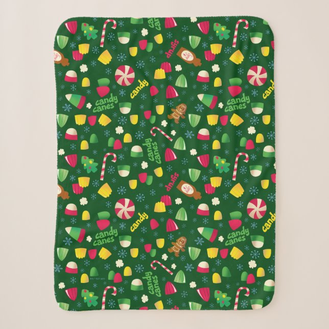 Elf the Movie Candy Pattern Sherpadecke (Vorderseite)