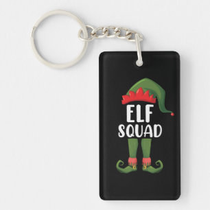 Elf-Truppe Lustige Familie Passende Weihnachten Schlüsselanhänger