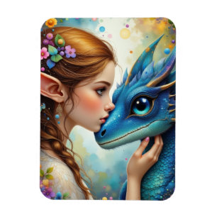 Elf und der Drache Magnet