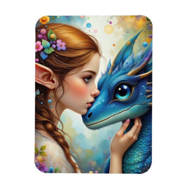 Elf und der Drache Magnet (Vertikal)