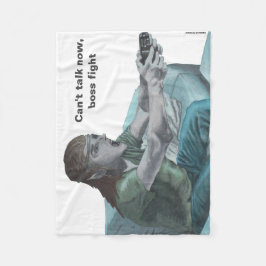 Elf Video Gamer Boss Fight Fantasy Art Blanka Fleecedecke