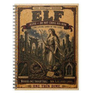 Elf, Vintage Zirkusmonster Notizblock