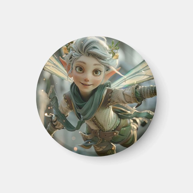 Elf Warrior Magnet (Vorne)