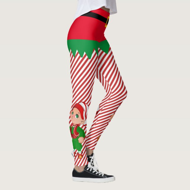 Elf Weihnachten Weihnachten Weihnachten Die kleine Leggings (Rechts)