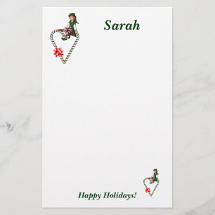 Elf-Weihnachtspersonalisiertes Briefpapier