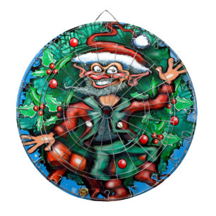 Elf Wreath Dartscheibe