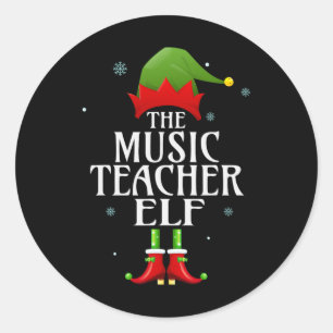 Elf Xmas Matching Family Group Chris Runder Aufkleber