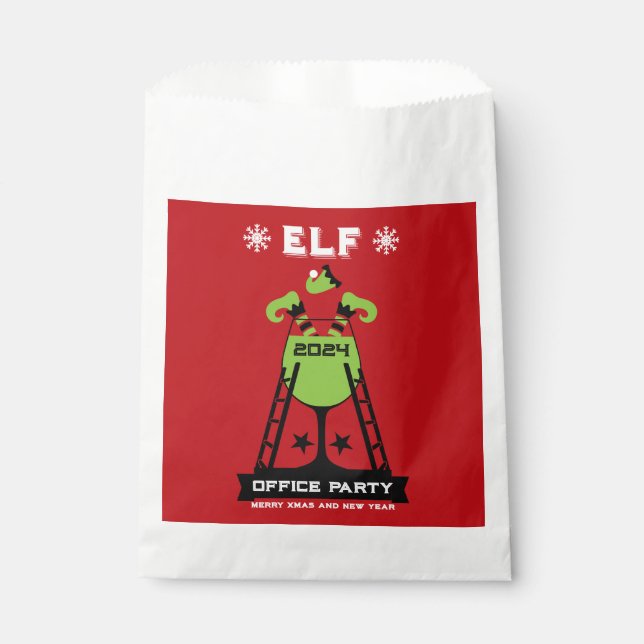 Elf Xmas Party Geschenktütchen (Vorderseite)