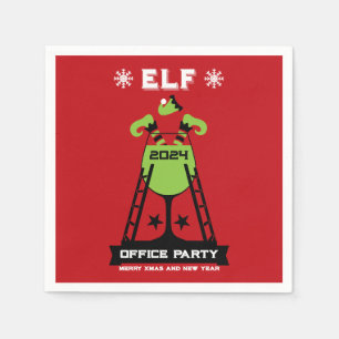 Elf Xmas Party Serviette