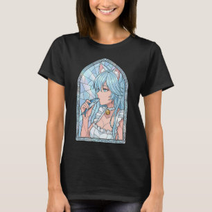 Elfaria Wistoria Zauberstab und Schwert Katze Ohr T-Shirt