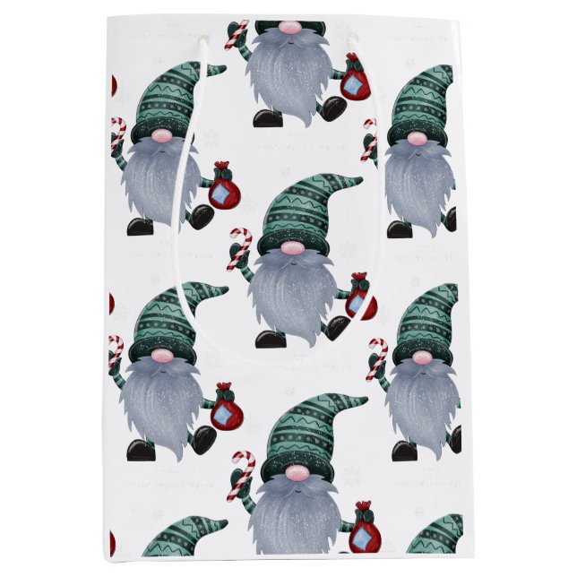 Elfe de Noël avec sac cadeau casquette (Devant)