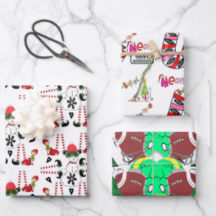 Elfe de Noël, Football, Feuilles de papier d'envel