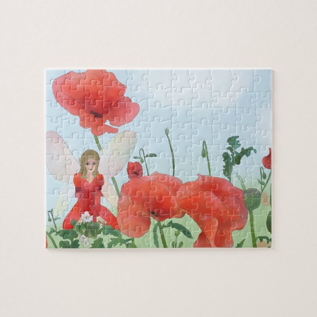 Elfe im Mohn (Horizontal)