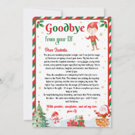 Elfen Abschiedsbrief Abschied von Elf Weihnachten Einladung