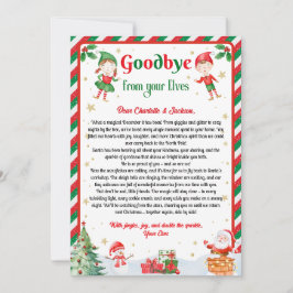 Elfen Abschiedsbrief Abschied von Elf Weihnachten Einladung