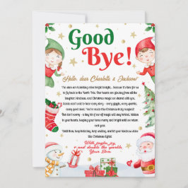 Elfen Abschiedsbrief Abschied von Elf Weihnachten Einladung