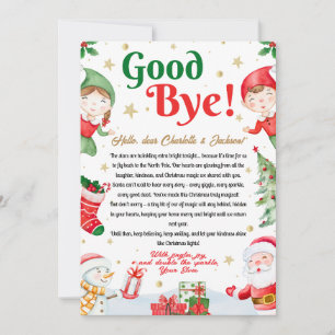 Elfen Abschiedsbrief Abschied von Elf Weihnachten Einladung
