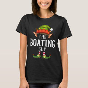 Elfen-Gruppe beim Bootsfahren Lustige Weihnachts-P T-Shirt