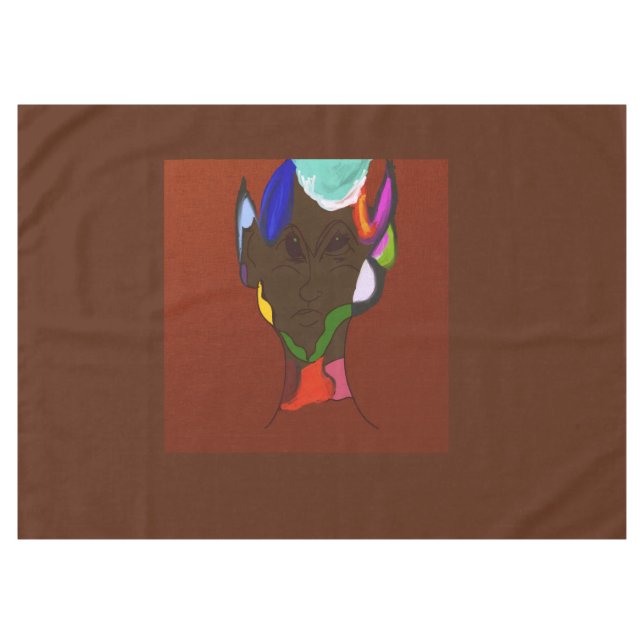 Elfen-Karten-Kunst  Tischdecke (Vorderseite (Horizontal))