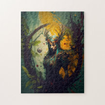 Elfen-Ranger-Fantasy-Puzzle | D&D-Geschenk