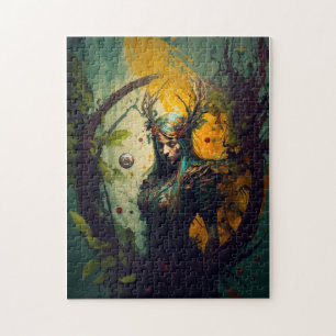 Elfen-Ranger-Fantasy-Puzzle D&D-Geschenk