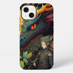 Elfen- und Drachen-Fantasy-Kunst iPhone Hülle