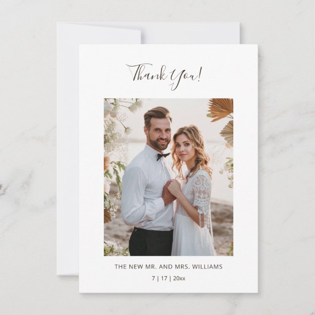 Elfenbein 3D Magnolienblüte Dankeskarte (Vorderseite)