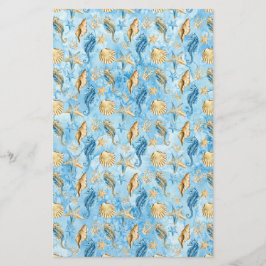 Elfenbein & Blue Starfish Muscheln Artisan Soap Wr