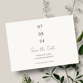 Elfenbein | Chic Wedding Save the Date Postcard