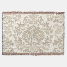 Elfenbein Elan Barock Damast Klassik Antik Decke