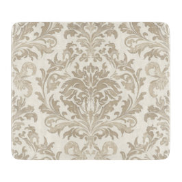 Elfenbein Elan Barock Damast Klassik Antik Schneidebrett