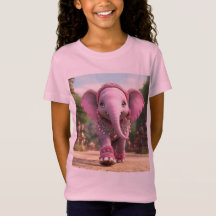Elfenbein-Elefanten-Freundschafts-T-Shirt – Kinder