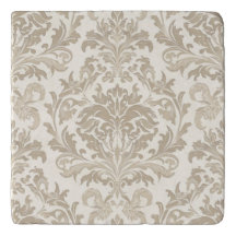 Elfenbein-Elleganz Barock-Damask klassisch-antik